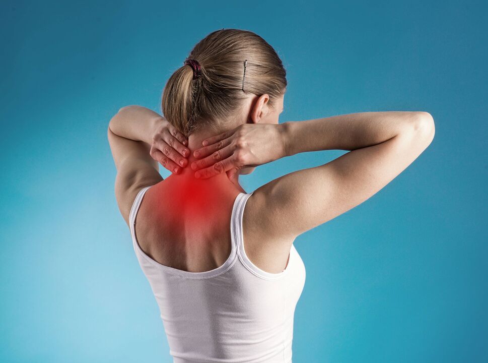bolest krku v důsledku osteochondrózy